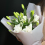 5 белых махровых лилий фото 3